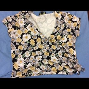 Forever 21 floral crop top.